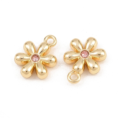 Rack Plating Alloy Rhinestone Pendants PALLOY-T096-08G-04-1