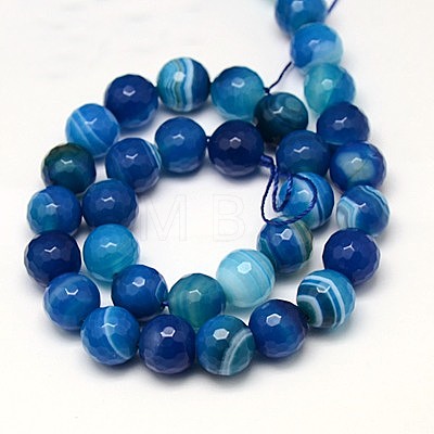 Natural Stripe Agate Beads Strands X-G-G581-10mm-05-1