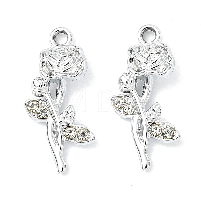 Alloy Crystal Rhinestone Pendants ALRI-T012-04A-P-1