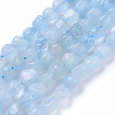 Natural Aquamarine Beads Strands X-G-P433-06B-1