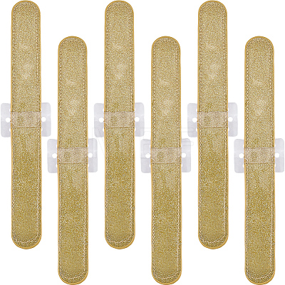 6Pcs Plastic Slap Bracelets BJEW-CN0001-18B-1
