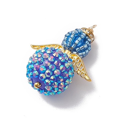 Seed Beads Alloy Pendants PALLOY-MZ00284-05-1