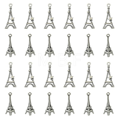 32Pcs 2 Styles Tibetan Style Alloy Pendants FIND-FS0002-12-1