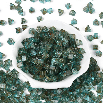 Picasso Transparent Glass Beads SEED-Q039-02E-1