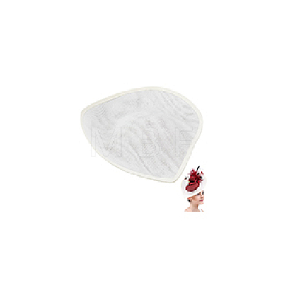 Linen Mini Hat Fascinator Base AJEW-WH0561-32E-1