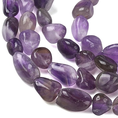 Natural Amethyst Beads Strands G-C286-A30-1