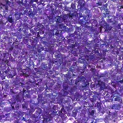 Transparent Baking Paint Glass Seed Beads SEED-A033-06A-15-1