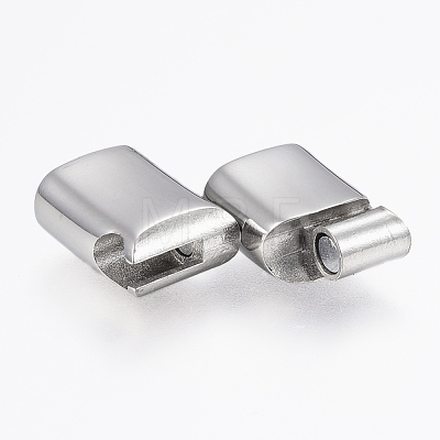 Tarnish Resistant 304 Stainless Steel Magnetic Clasps X-STAS-F130-92P-1