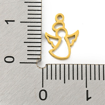 Laser Cut 304 Stainless Steel Charms STAS-G323-04G-1