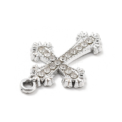 Alloy Rhinestone Pendants FIND-U026-26P-1