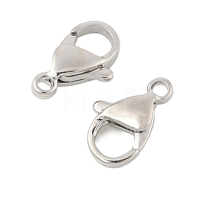 Brass Lobster Claw Clasps KK-U056-01P-1