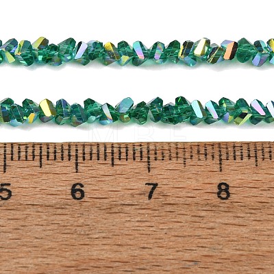 Electroplate Glass Bead Strands GLAA-F092-A03-1