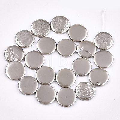 Shell Pearl Beads Strands X-SSHEL-T007-22B-1