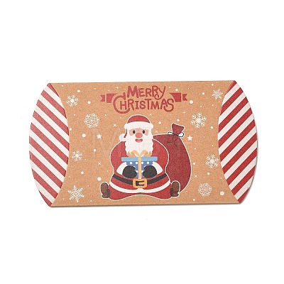 Christmas Theme Cardboard Candy Pillow Boxes CON-G017-02A-1