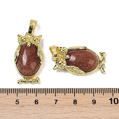 Synthetic Goldstone Pendant KK-F887-02G-14-1