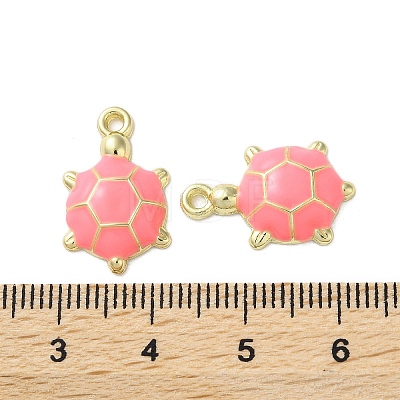 Alloy Enamel Pendants FIND-O003-08B-G-1