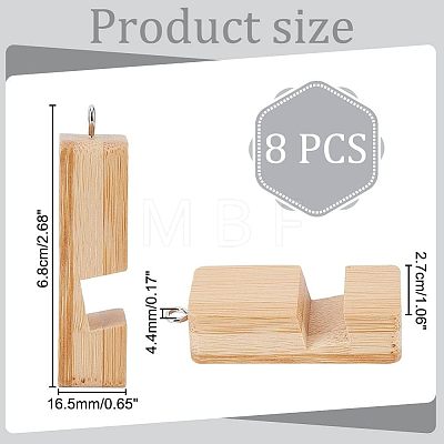 Wood Mobile Phone Holders AJEW-WH0312-70-1