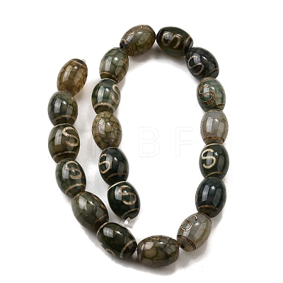 Tibetan Style dZi Beads Strands G-S389-A16-1