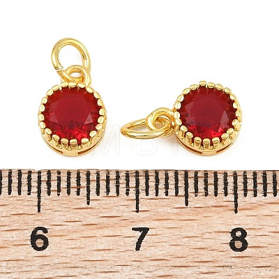 Brass Pave Cubic Zirconia Charms CU-CBA3D67-02G-08-1