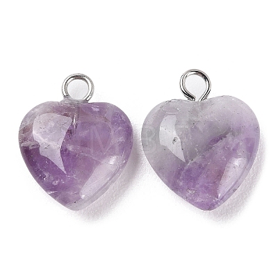 Natural Amethyst Pendants G-E603-01P-03-1