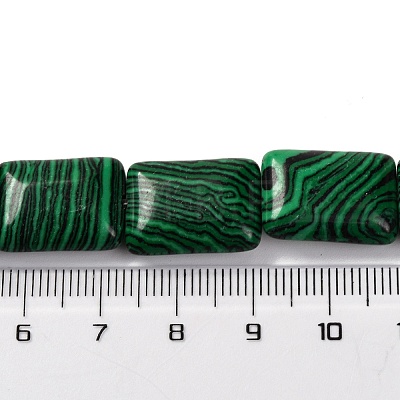 Synthetic Malachite Beads Strands G-T047-B13-01-1