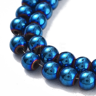 Synthetic Magnetic Hematite Beads Strands G-P545-K01-01A-1