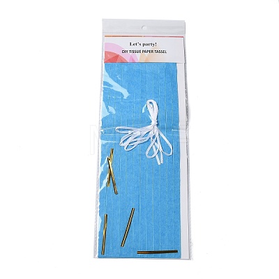 DIY Tissue Paper Tassel Kits DIY-A007-A09-1