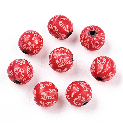 Handmade Polymer Clay Beads CLAY-T020-39G-1