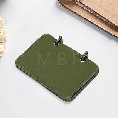 4Pcs Rectangle Velvet Binder Badge Armband Patch Display Board DIY-WH20062-165A-1
