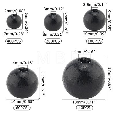 Natural Wood Beads WOOD-PH0001-29-1
