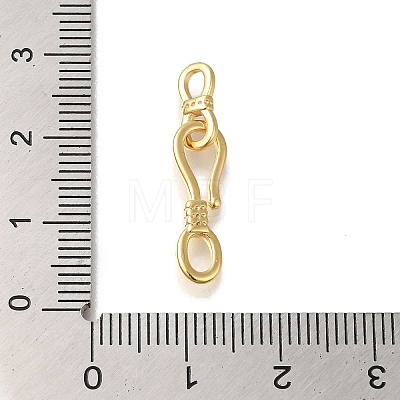 Brass Fold Over Clasps KK-H480-11G-1