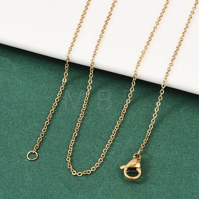 304 Stainless Steel Cable Chain Necklaces NJEW-M151-24G-1