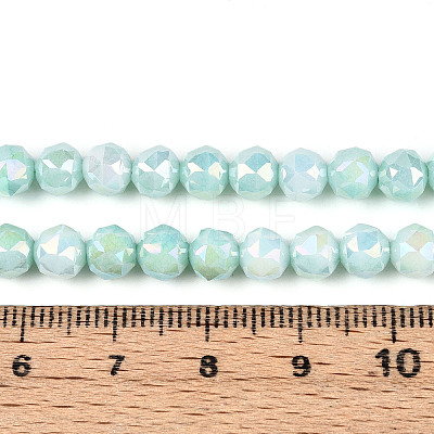 Anti-Tarnish Electroplate Glass Beads Strands GLAA-N010-6mm-02-1