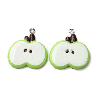 Opaque Resin Pendants RESI-I337-05P-B02-1