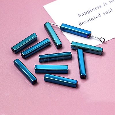 Electroplate Glass Beads GLAA-D024-01L-1