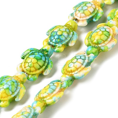 Synthetic Turquoise Dyed Beads Strands LS-G-P507-05A-1