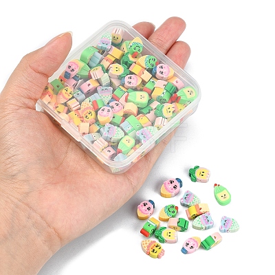 Handmade Polymer Clay Beads CLAY-YW0001-65-1