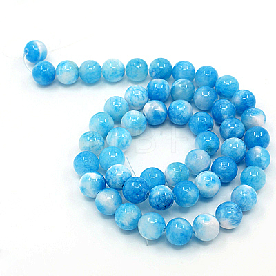 Natural Persian Jade Beads Strands G-D434-8mm-15-1