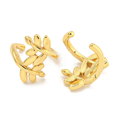 Brass Cuff Earrings for Women EJEW-C104-123G-1