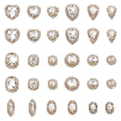 Yilisi 60Pcs 15 Style Sew on Rhinestone RGLA-YS0001-02-1