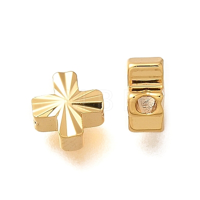 Brass Textured Beads KK-Z092-01B-G-1