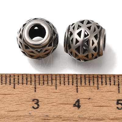 304 Stainless Steel European Beads STAS-D191-05Q-AS-1