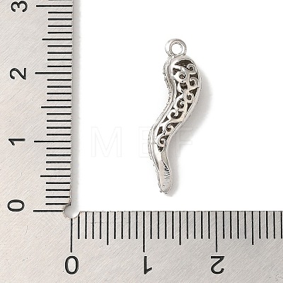 Rack Plating Brass Micro Pave Cubic Zirconia Pendant KK-A229-03D-P-1