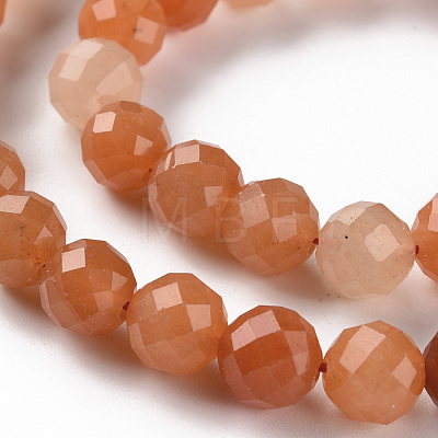 Natural Red Aventurine Beads Strands G-S362-116E-1