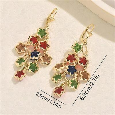 Bohemian Brass Leverback Earrings TC5386-3-1