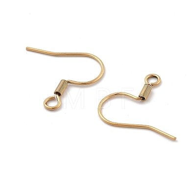 304 Stainless Steel Earring Hooks Ion Plating(IP) LS-STAS-P221-04G-01-1
