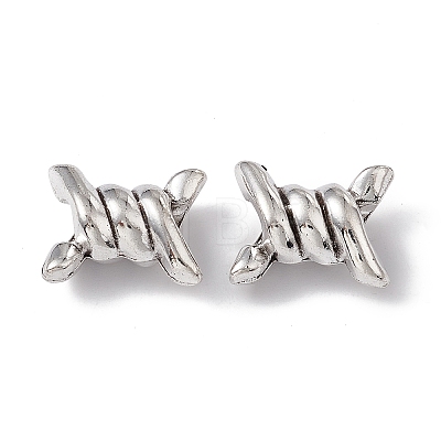 Tibetan Style Alloy European Beads PALLOY-E011-01AS-1