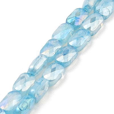Imitation Jade Glass Beads Strands GLAA-P058-04A-05-1