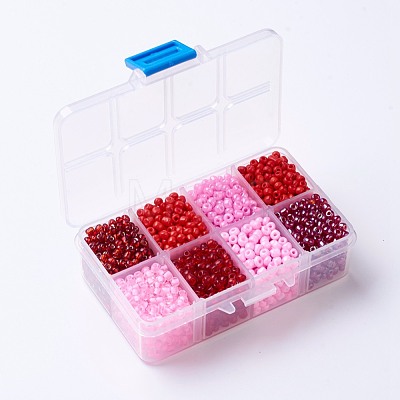 1 Box Mixed 6/0 Glass Seed Beads Round Loose Spacer Beads SEED-X0050-4mm-03-1