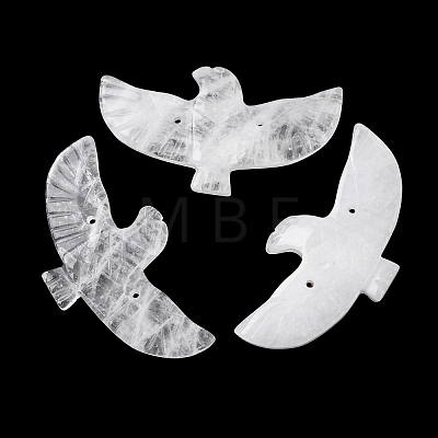 Natural Quartz Crystal Carved Big Pendants G-A288-01J-1